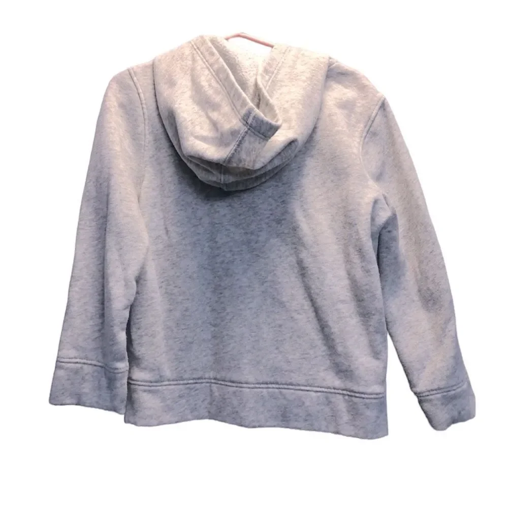 Old Navy zip up hooded sweatshirt, gray/pink, 5T (2 available)